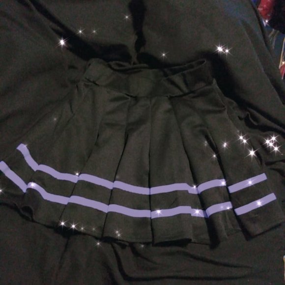 Goth pleated cheerleader skirt - Picture 6 of 13